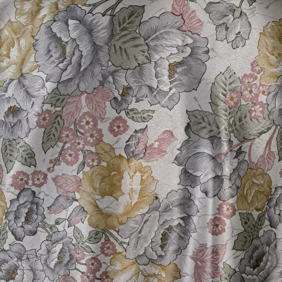 Rafael Size Medium Reversible Jacket Floral/Ivory Pockets Elastic Hem - Picture 8 of 16